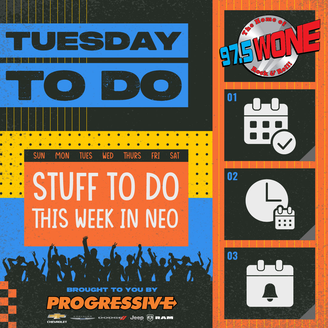 97.5 WONE Tuesday To Do
